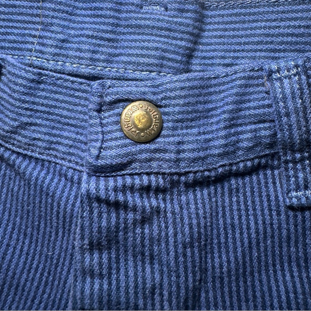 Vintage Wrangler Blue Stripe Shorts Boys 14- Made In The USA - Picture 5 of 10